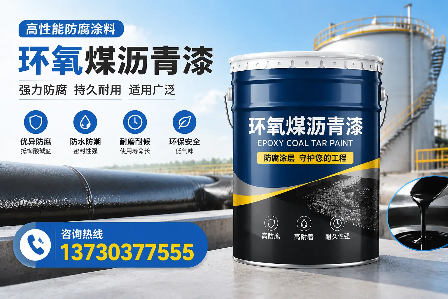 环氧煤沥青漆的耐久性分析，适合承德县的使用场景